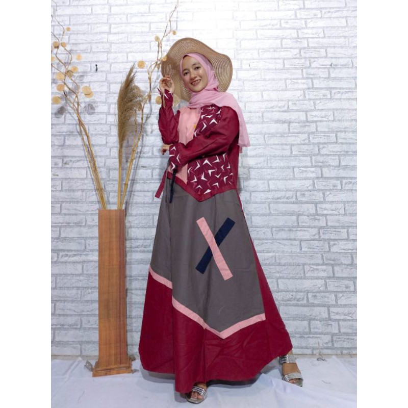 GAMIS TSURAYA ORIGINAL GAMIS FIZI GAMIS KEKINIAN DRESS LEBARAN DRESS TSURAYA DRESS