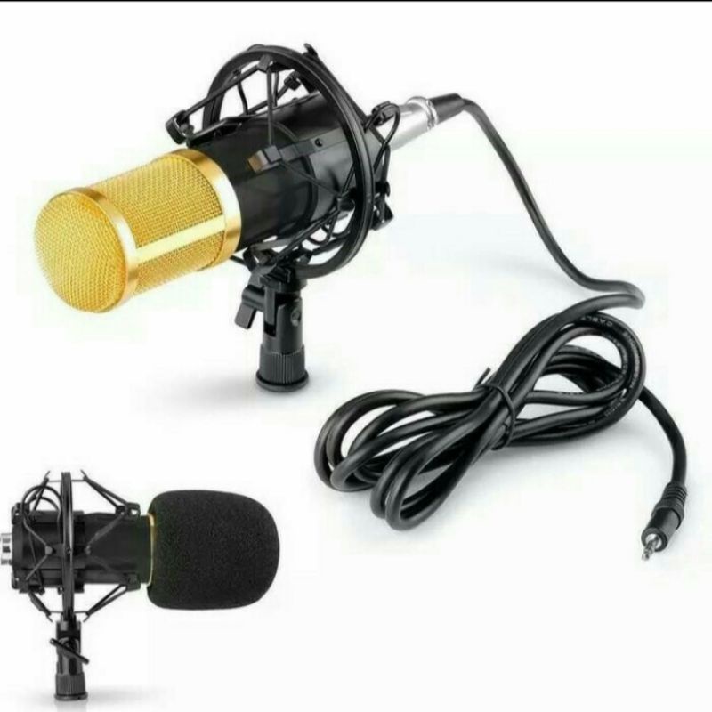 Mic Condensor BM800 Paket Recording Youtuber Vlogger Podcast Original