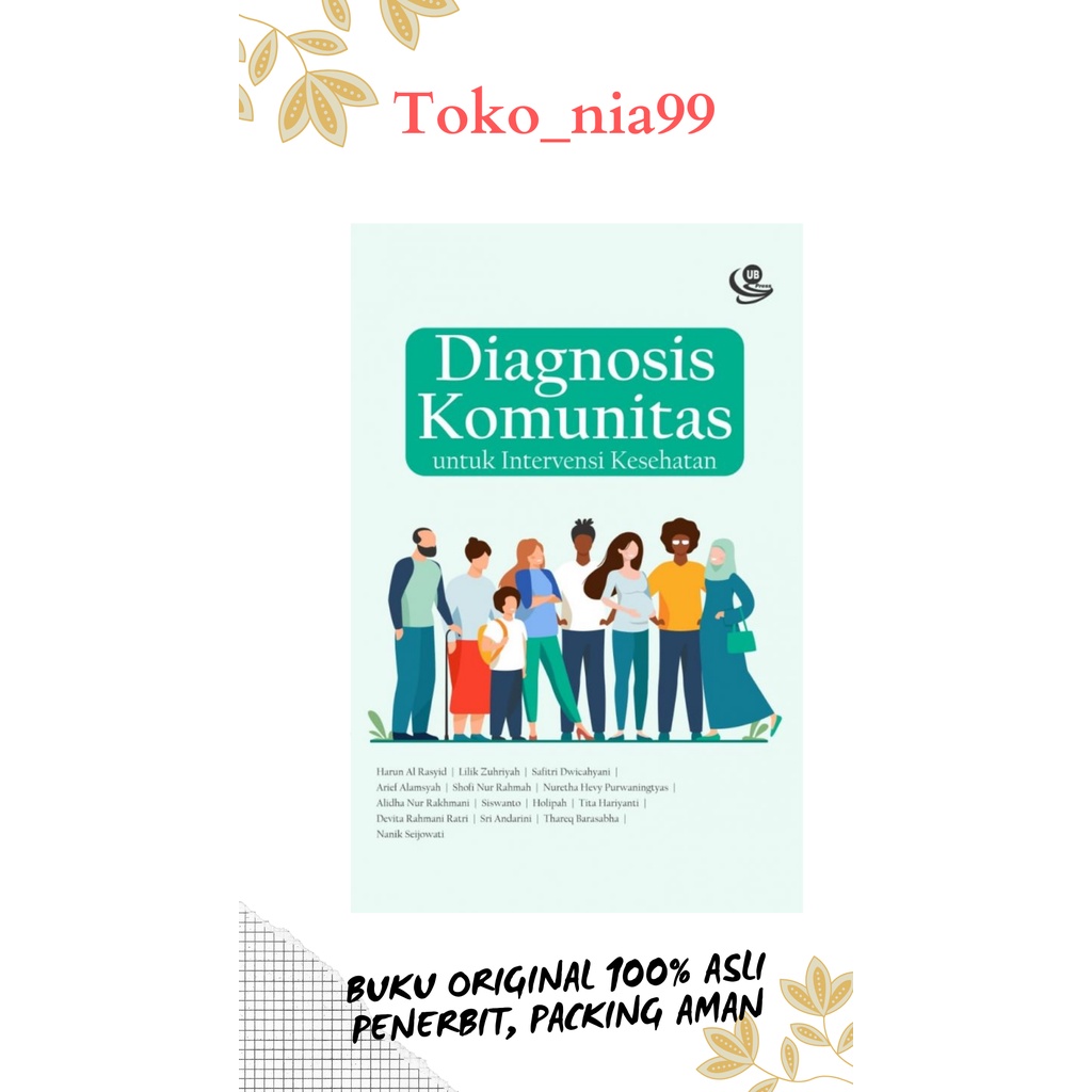 Buku Diagnosis Komunitas untuk Intervensi Kesehatan ASLI PRODUK UB PRESS