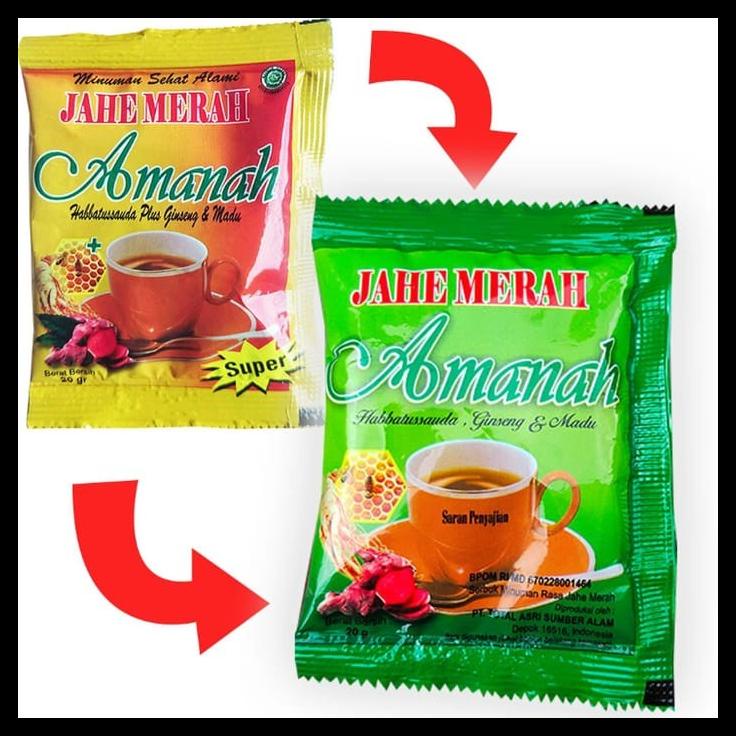 

DISKON TERBATAS !!! JAHE MERAH AMANAH SATU RENCENG ISI 12 SACHET TERLARIS