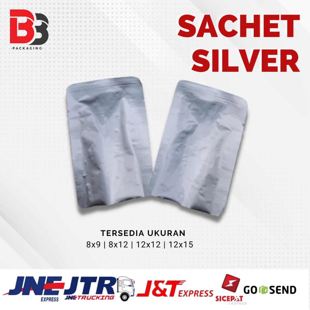 [500 pcs] Sachet Full Foil 8x9 / sachet 8 x 12 / kpack