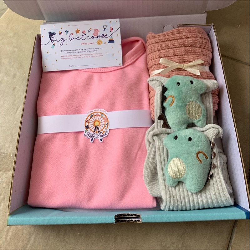 TERMURAH!Hampers parsel kado lahiran PREMIUM IMPORT murah newborn baby gift set baby gift box set pakaian bayi parsel kado lahiran perempun laki laki hadiah kelahiran bayi terlaris baju bayi murah kaos kaki bayi 3D import parsel lahiran bayi lengkap-5