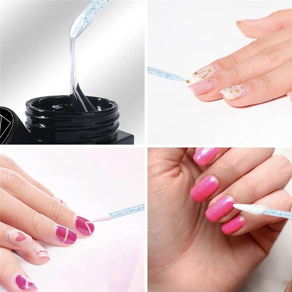 Top 50pcs Stik Kuku Pembersih Perawatan Kuku Polish Manicure Cuticle Pusher