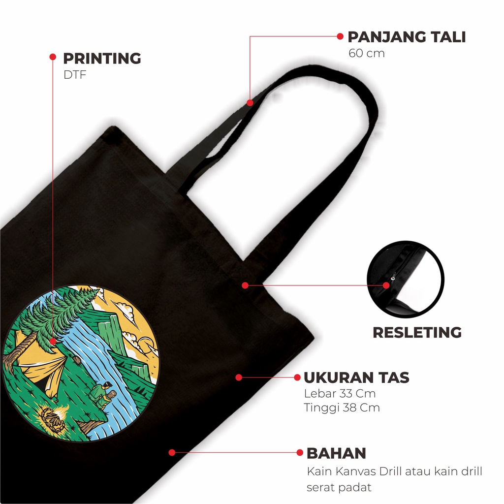 Sevine Totebag Tas Wanita Tote bag Resleting Girl Vintage Black Series Hitam - SRF5