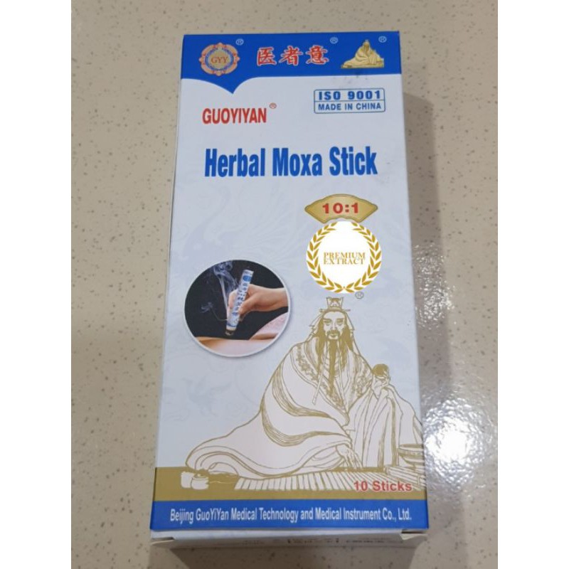 Grade 3 Tahun Herbal Moxa Stick Ai Tiao Moksa Batang 10 Pcs Ai Jiu Moksa Asap