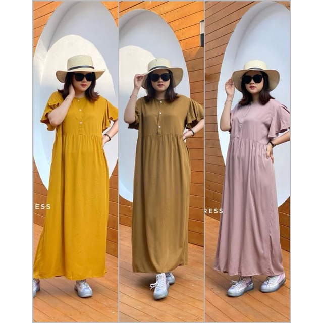 BISA COD MONA MONNA DRESS HOME DRESS HOMEDRESS HOMEY DRESS DASTER LONG PANJANG POLOS KATUN RAYON TWI