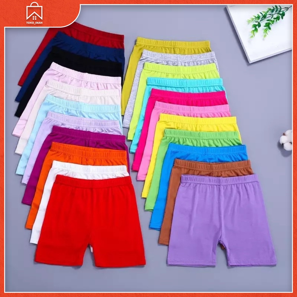 CELANA  PENDEK SHORT ANAK/CELANA DALAMAN ANAK TK-SD, CELANA PENDEK BISA REQUAST WARNA BAHAN SPANDEK PREMIUM BISA COD TOKO IMAH