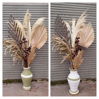 Jual Paket Bunga Rustic + pot 30cm aesthetic dekorasi rustic | Shopee