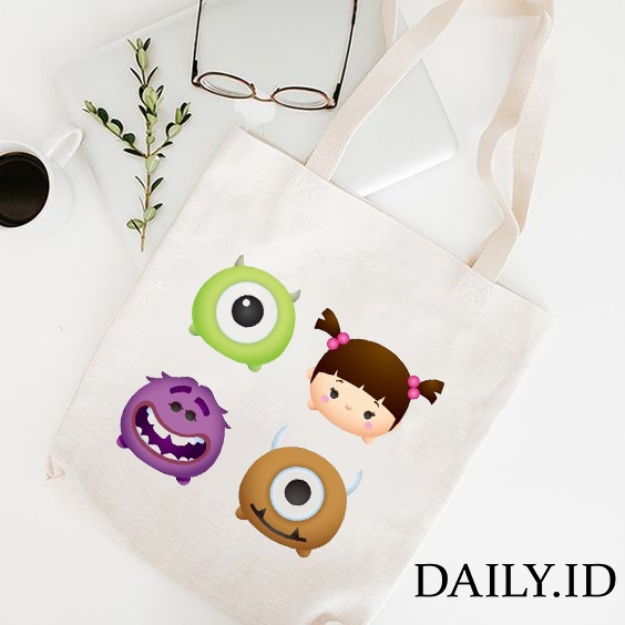 TOTE BAG KANVAS / TOTE BAG WANITA / TOTE BAG Disney Tsum Tsum part 2