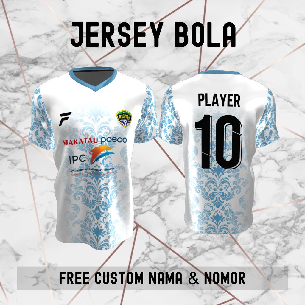 Jersey Batik Cilegon United FC Klub Bola Baju Kaos Custom Nama dan Nomor Punggung - 1050 Jersey Club
