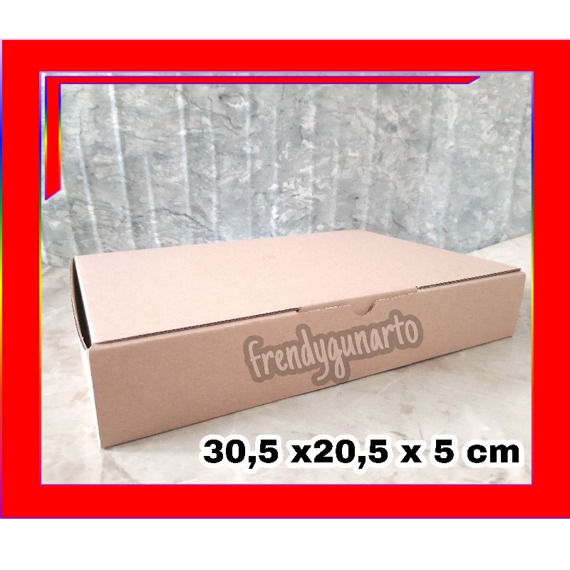 KARDUS CUSTOM 30 x 20 x 5 cm Karton/Box Packing/Dus/Kotak Die Cut Online Shop TERMURAH HIJAB BAJU