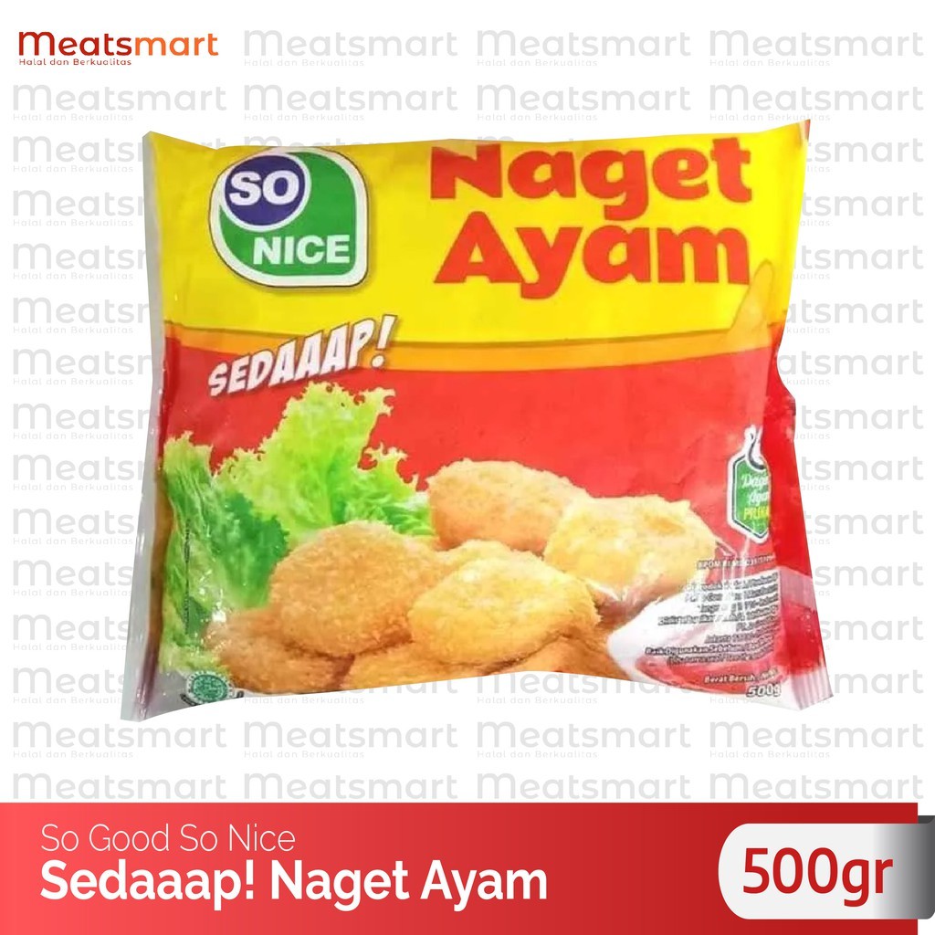 

SO GOOD SONICE SEDAP NAGET AYAM 500gr