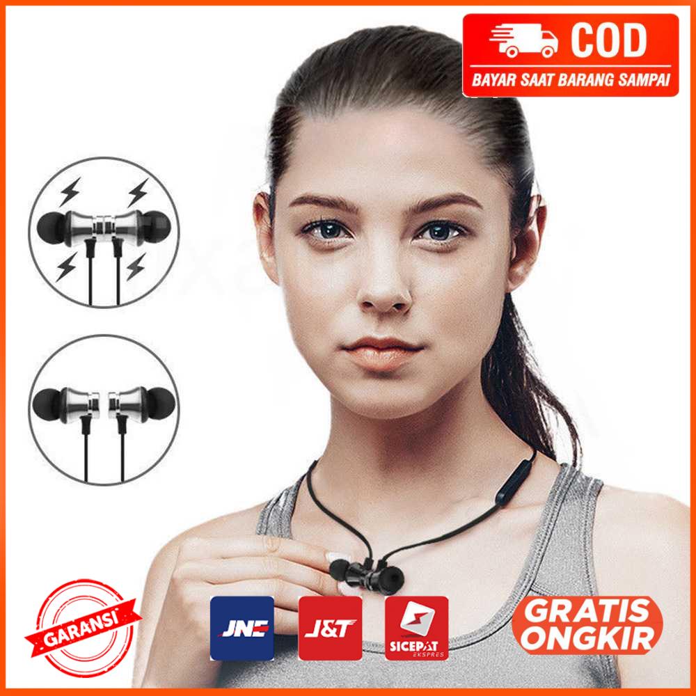 Earphone Neckband Sweatproof Bluetooth 4.1 with Mic - XT11