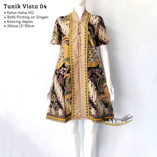 Tunik Vista katun  ori batik solo