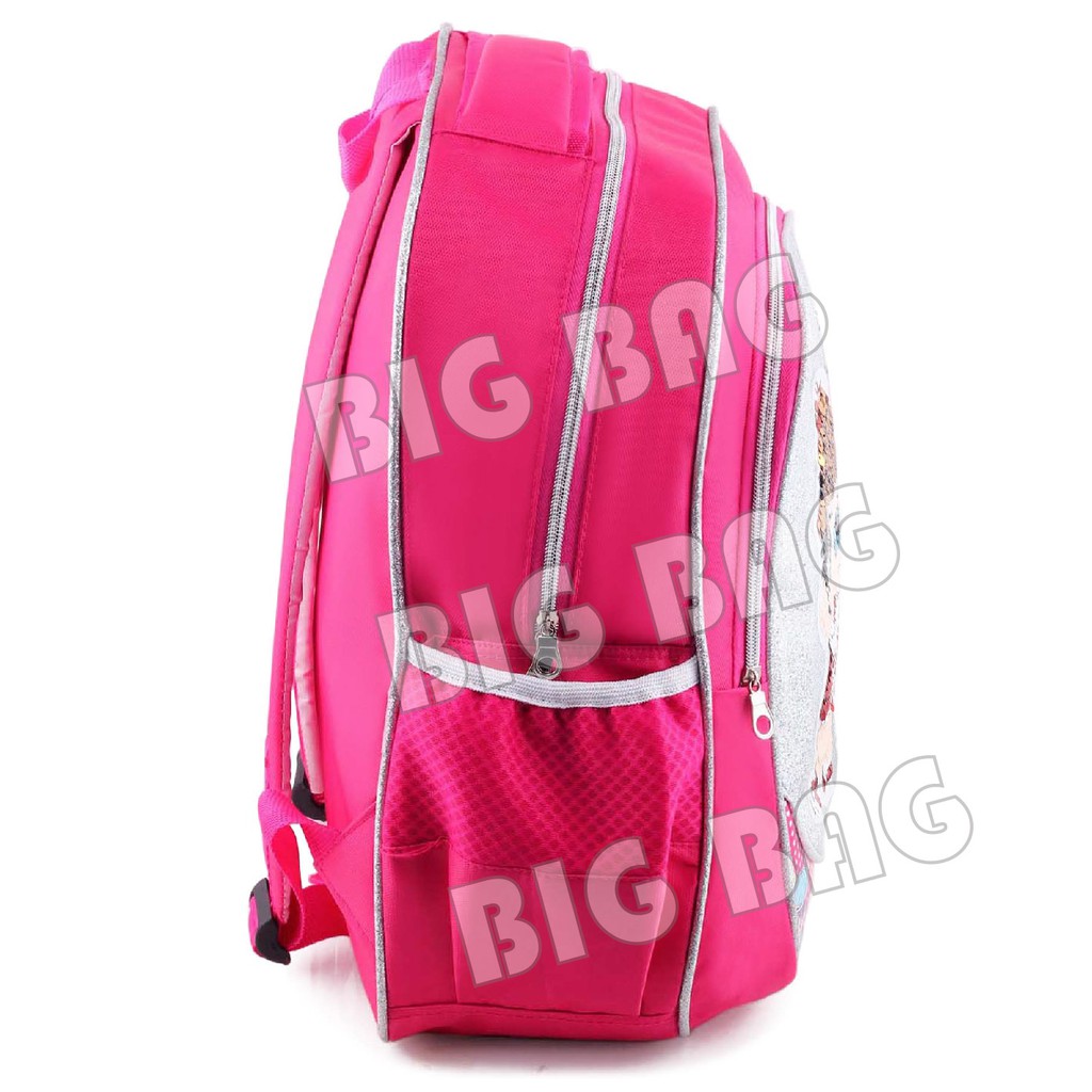 Tas Ransel Anak Perempuan Karakter Lol Surprise GLITTER-Tas Ransel Model Usap/Swipe Glitter+LUNCHBOX