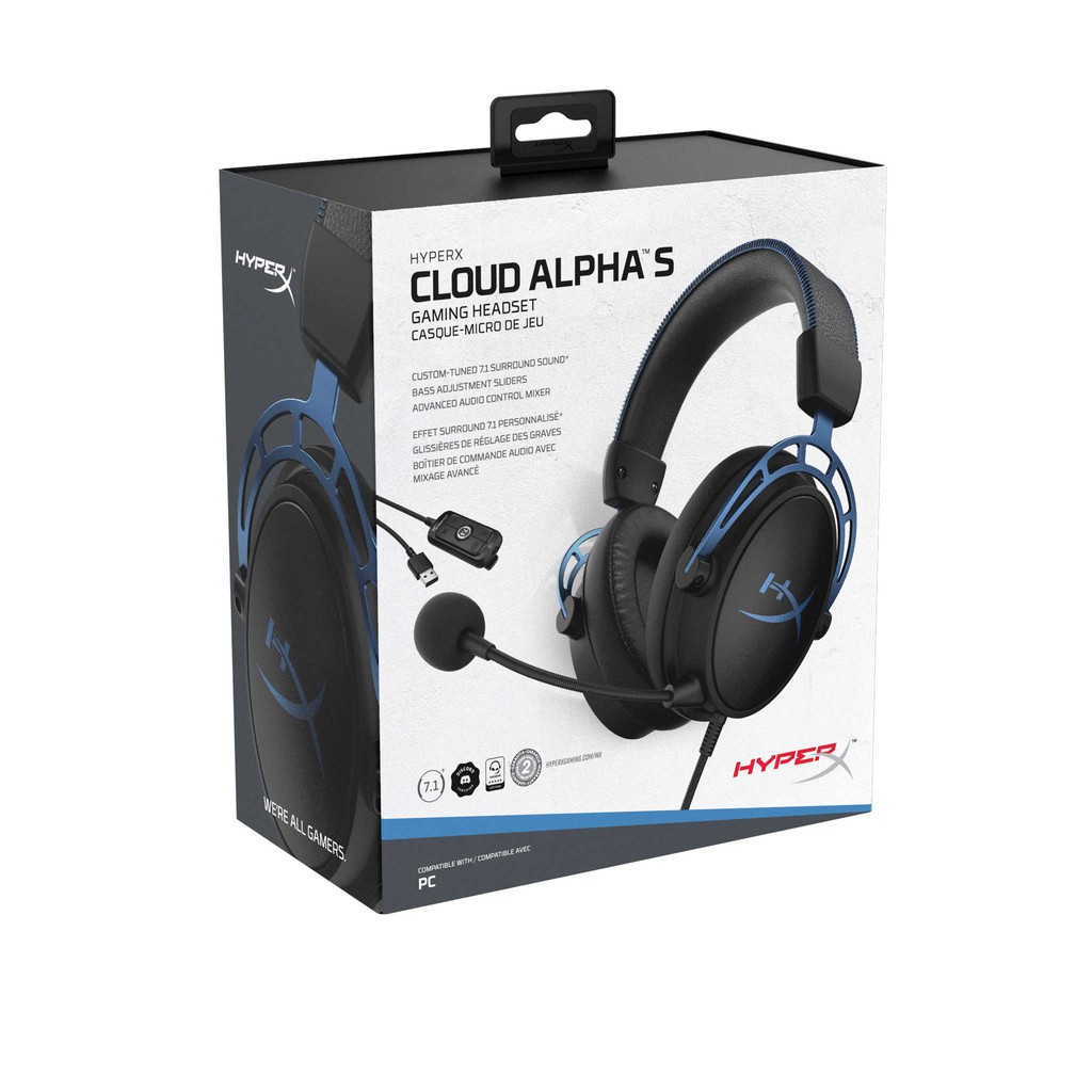 Headset gaming HyperX custom tuned 7.1 surround Cloud alpha s - Headphone Hyper X