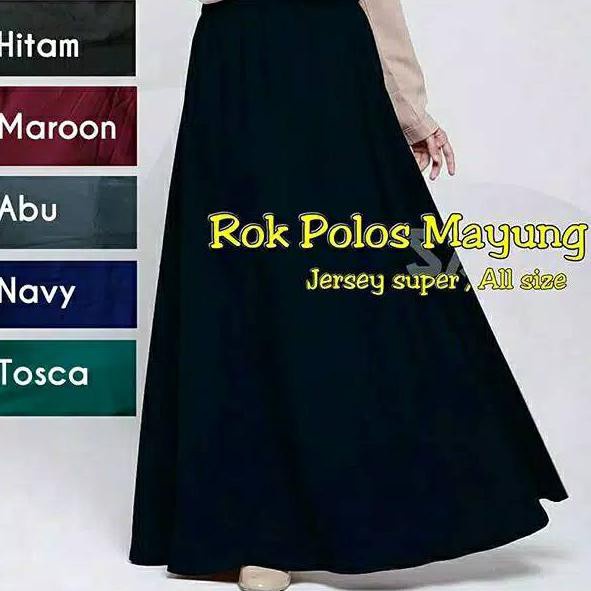 ROK PAYUNG PANJANG SPANDEK JERSEY PREMIUM