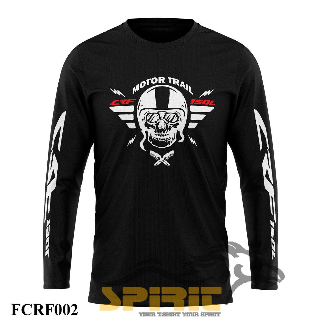 KAOS SEPEDA MOTOR TRAIL BIKE  SEPEDAH GUNUNG MTB THRILL DOWNHILL LENGAN PANJANG JUMBO