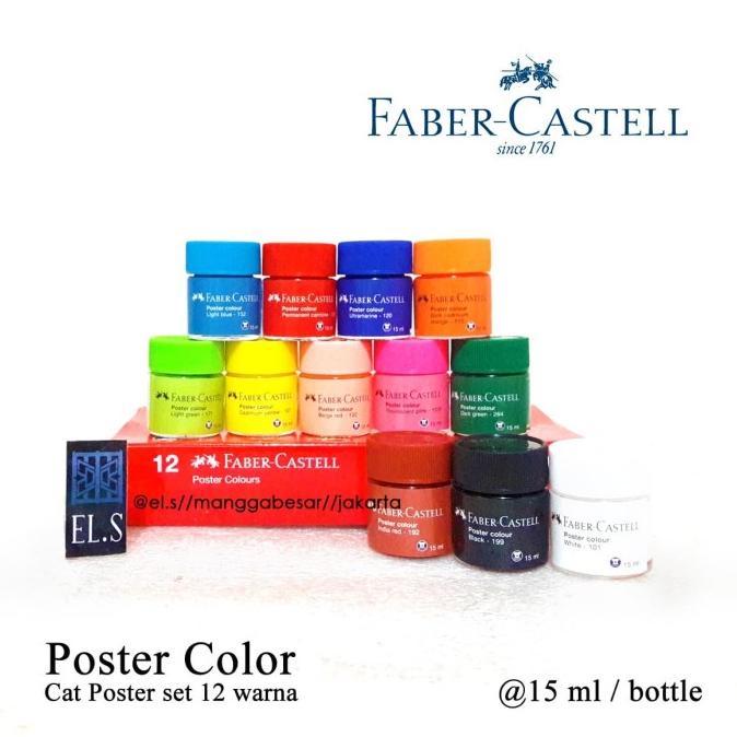

Faber Castell Poster Color Set 12 Warna ( Cat Poster )