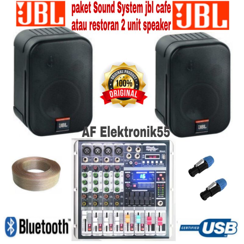 Jual Paket Sound System JBL Cafe Atau Restoran 2 Unit Speaker + Power