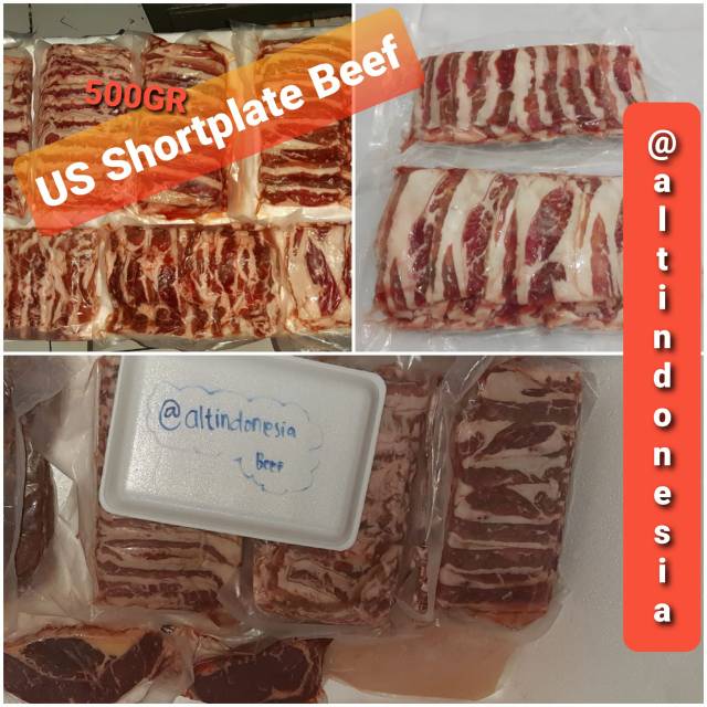 

USA Beef Short plate - Daging Slice tipis 500gr