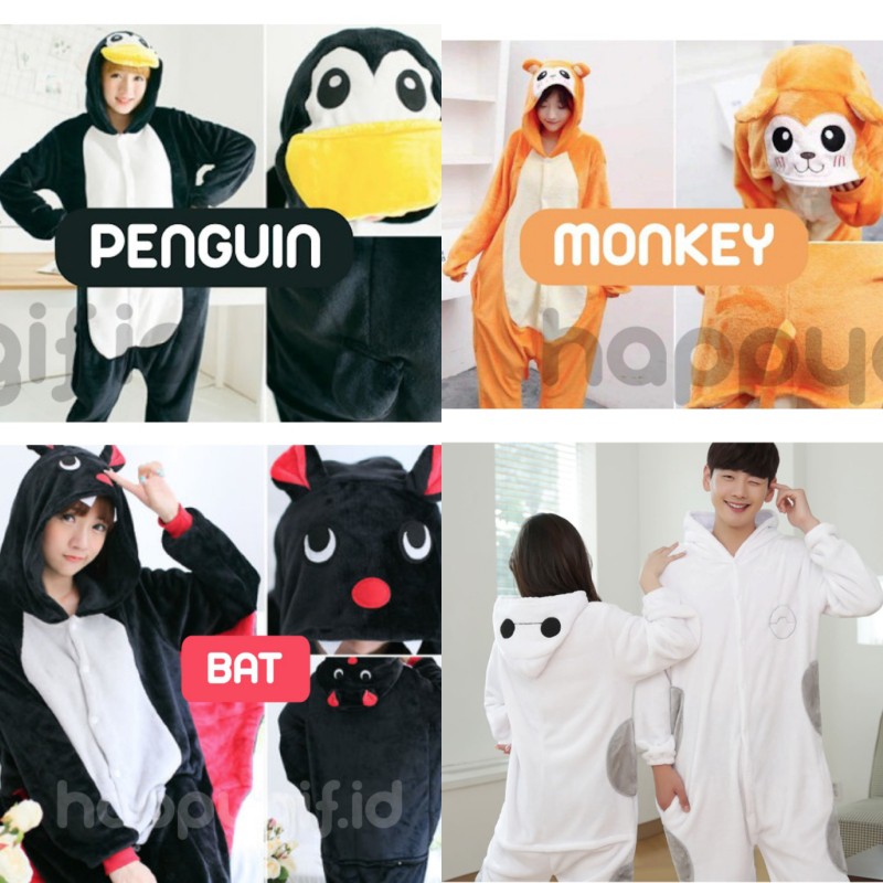 KIGURUMI KOSTUM ONESIE BAJU PIYAMA KARAKTER DEWASA 2