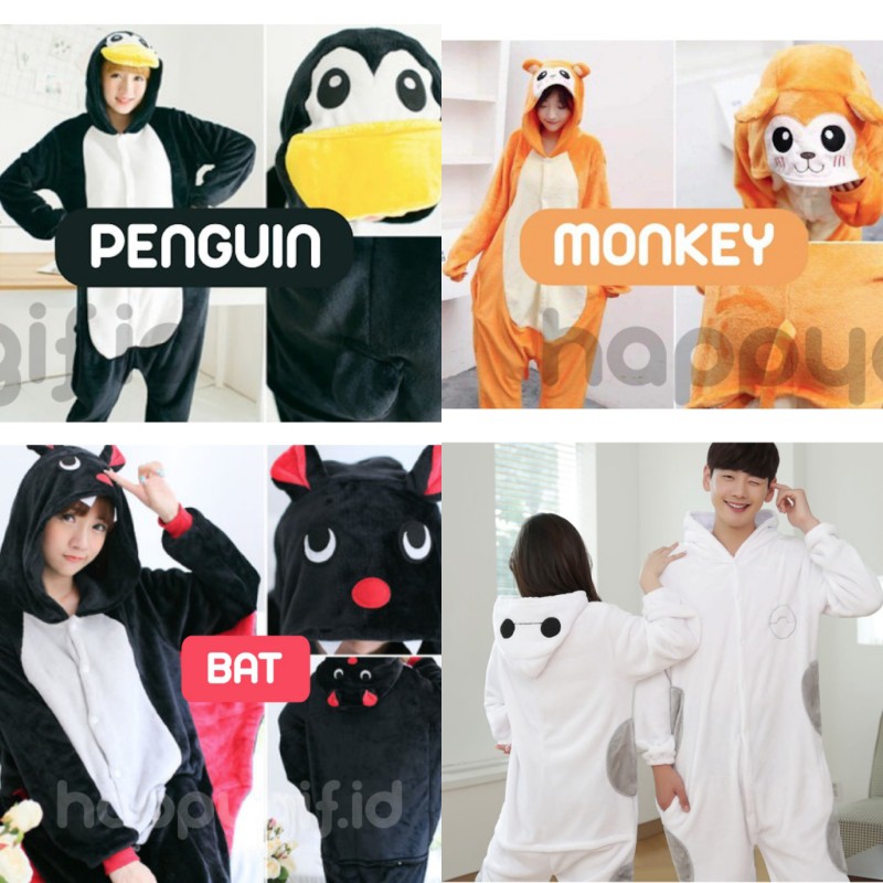 KOSTUM ONESIE KIGURUMI BAJU PIYAMA KARAKTER DEWASA 2