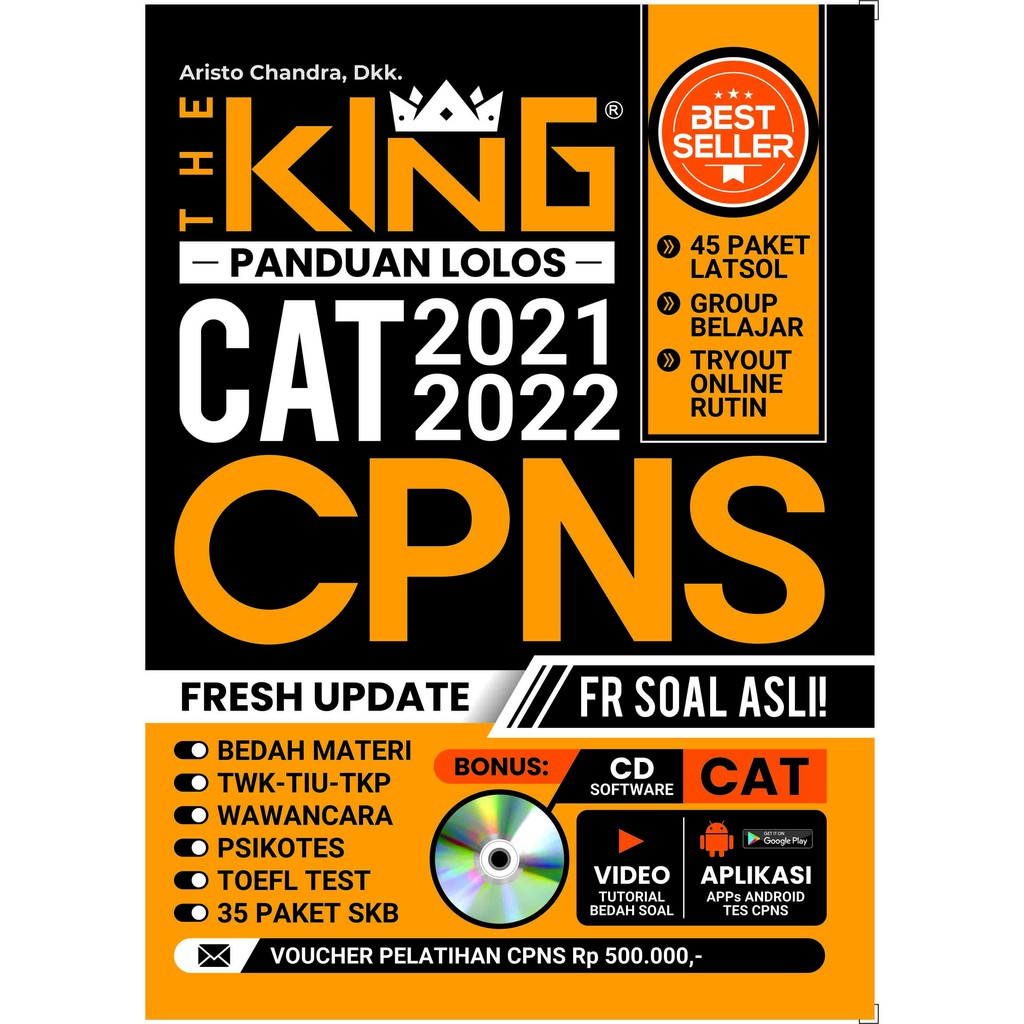 Buku The King Panduan Lolos Cat Cpns 2021 2022 Shopee Indonesia