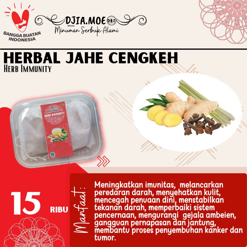 

Teh Jahe Cengkeh Sereh / Herb Immunity Tea