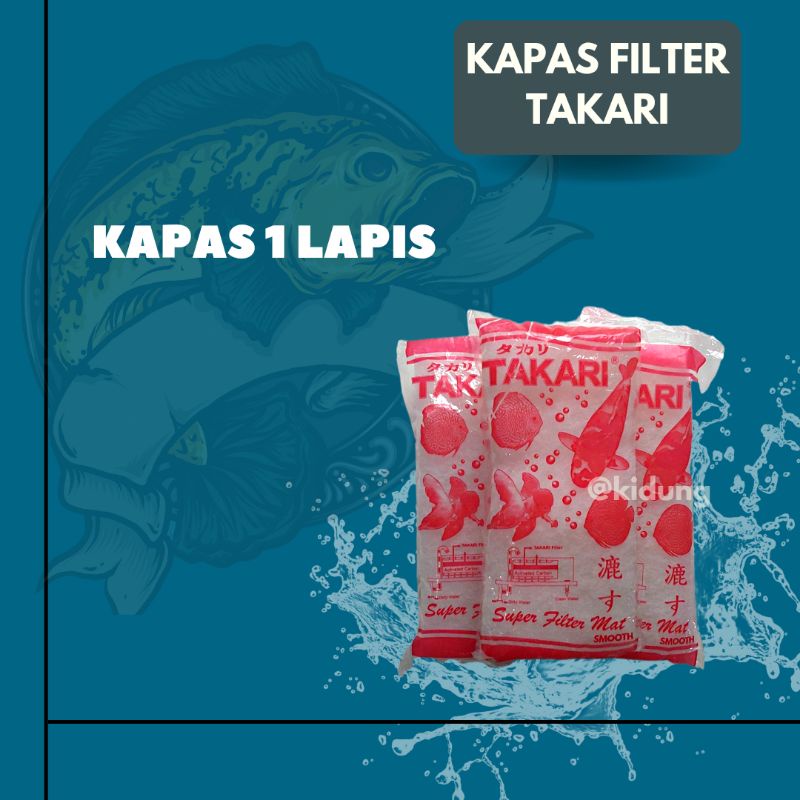 kapas filter aquarium Takari 1 lapis