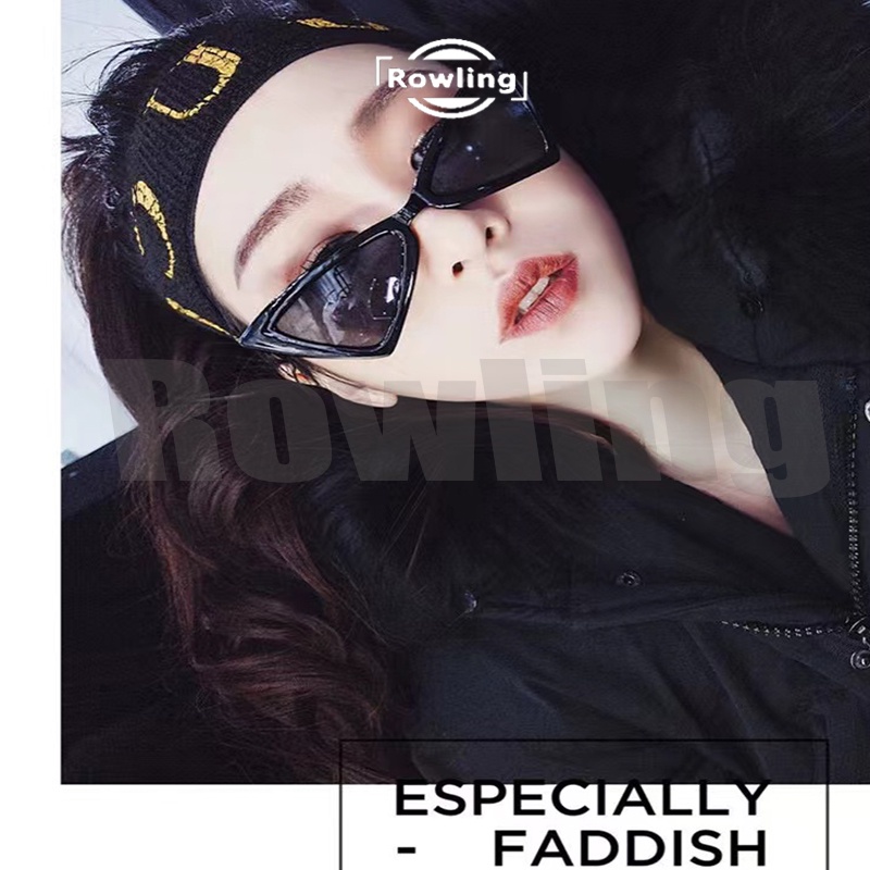 Rowling(ka-106)Kacamata Hitam  Perlindungan Anti Radiasi UV Unisex Sunglasses Hitam Terbaru Triangle Import Kacamata Fashion