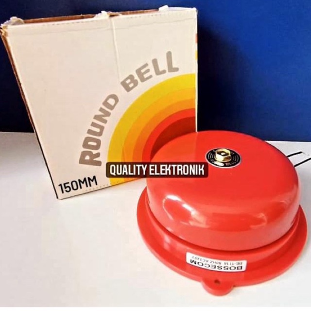 ROUND BELL KRING SEKOLAH / ALARM / 150MM / 6 inch BOSSECOM