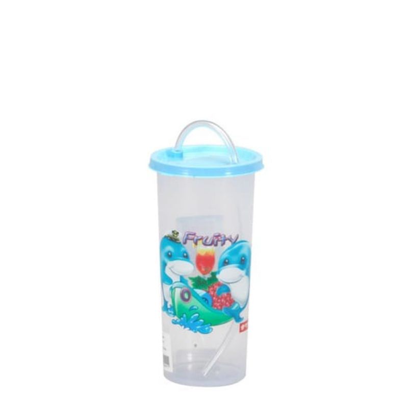 Lion Star GL-63 Cup C-3 W/Straw, Lion star GL-12 C-2 cup W/straw  gelas dan sedotan/botol minum balita