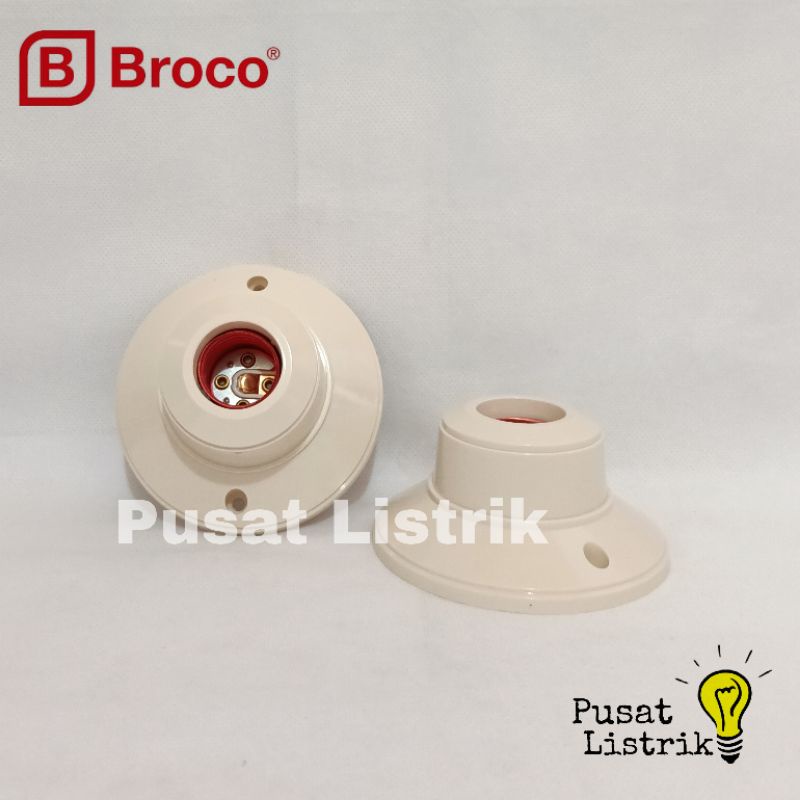 Fitting Plafon Bulat Broco 1212 Rumah Lampu Bulat Broco