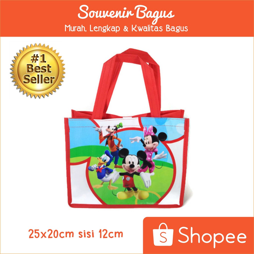 Termurah Tas Ultah Mickey Minnie Mouse and Friend Donald Bebek Goofie Minnie Mouse Terlaris Promo