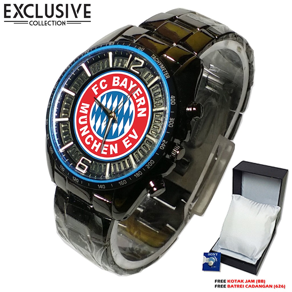 (Istimewa Bossque) Jam BAYERN MUNCHEN Rantai Sport