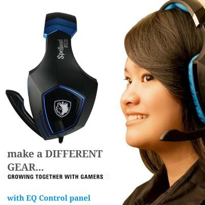 Headset Gaming Sades Spellond Plus SA-910S + Tiang Headset Sades