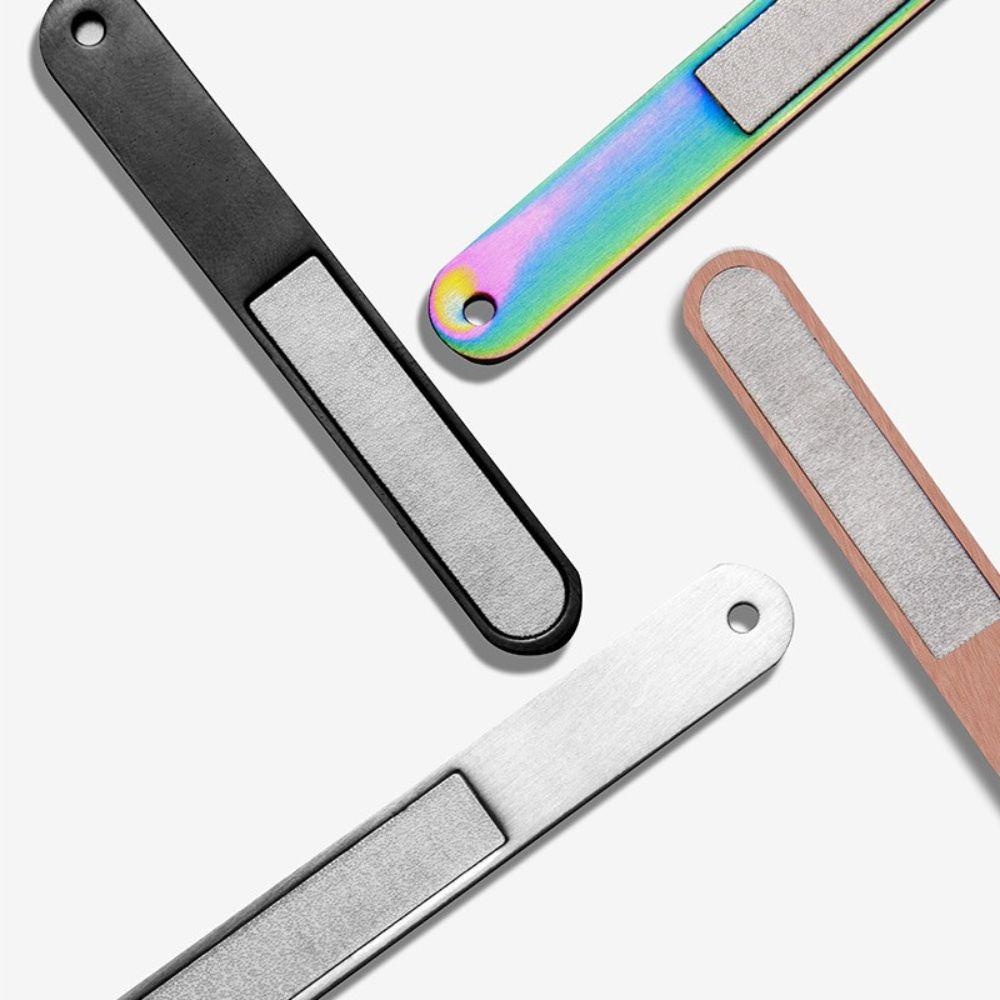 AUGUSTINA Agustina Nail Art Buffer Files Stainless Steel Tahan Lama Perawatan Kuku Salon Kuku Gerinda Manicuring Tools