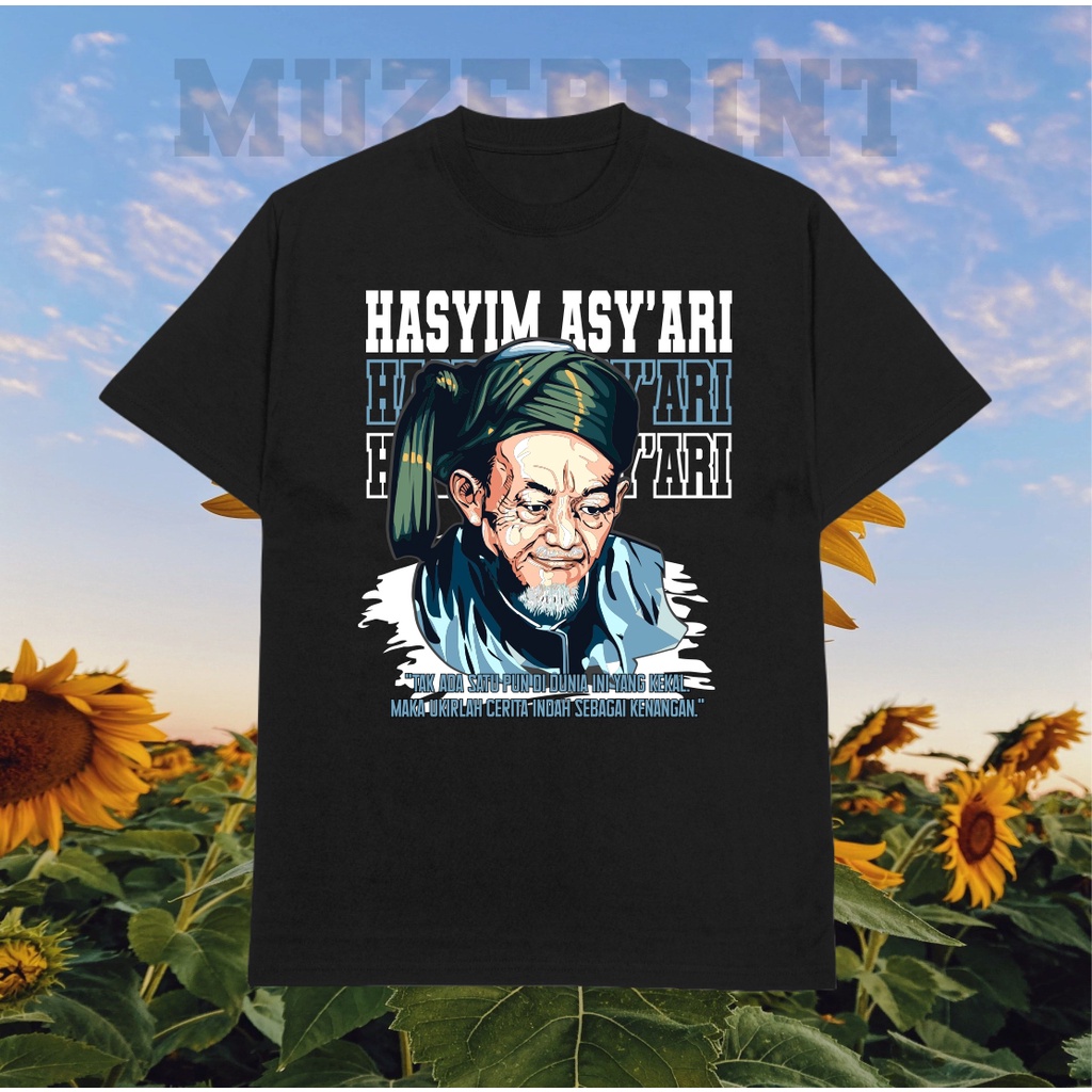 Kaos KH Hasyim Asy'ari Kaos Ulama Kaos Santri