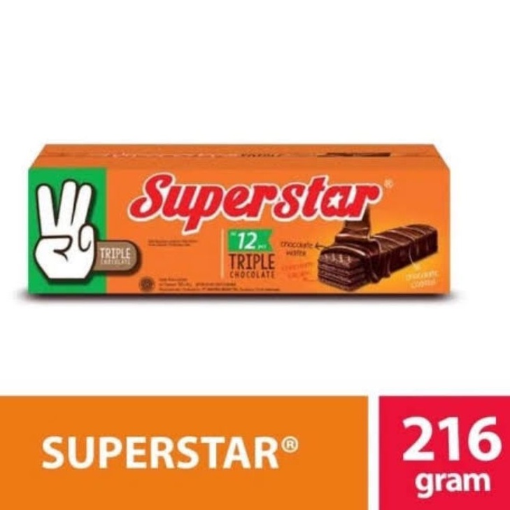 

Superstar triple cokelat box isi 12