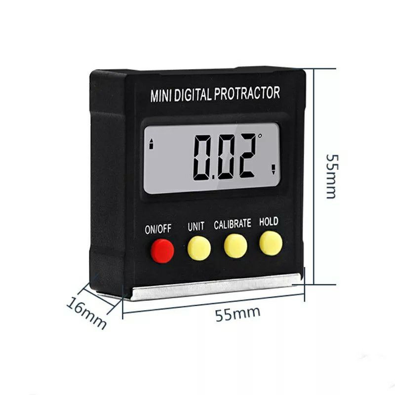 Alat Ukur Sudut Miring 360derajat Digital Protractor Inclinometer Level With Magnetic