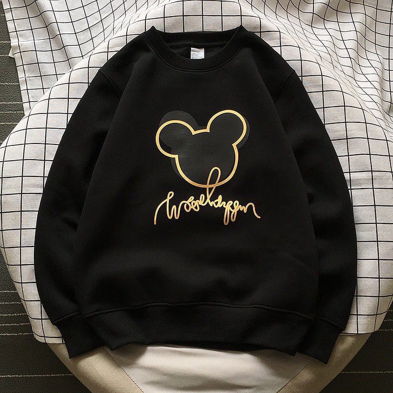 SWEATER WANITA PRIA CASUAL MICKYY Wonderful FLEECE TEBAL HALUS PREMIUM KEKINIAN TERBARU''