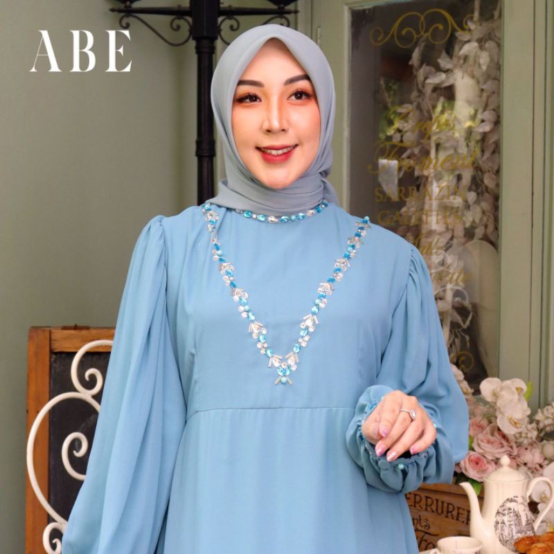 FASHION MUSLIM//NUHA DRESS PAYET//Kode AB