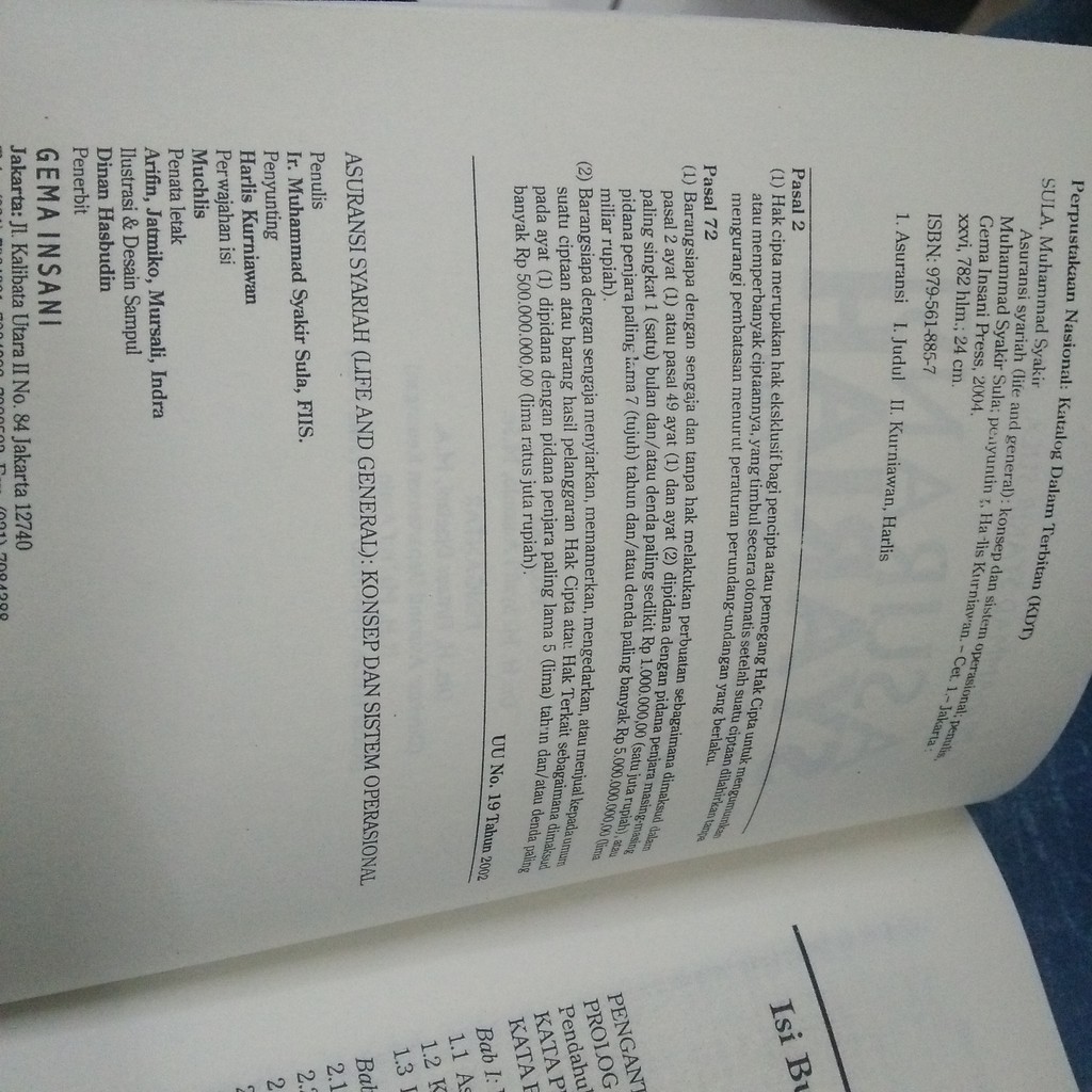 Buku Asuransi Syariah Life And General Konsep Dan Sistem