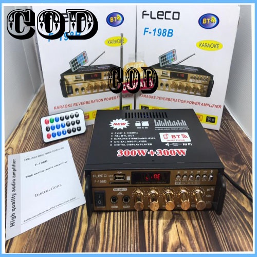 POWER AMPLIFIER FLECO F-198B/198A/POWER AMPLIFIER F-188/dorras 858 STEREO KARAOKE MP3 + FM RADIO/KARAOKE BOX ORI