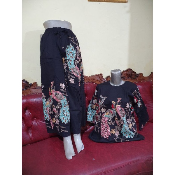 Setelan Batik Panjang Dewasa Bahan  Katun Stretch Premium/Bisa Pilih Motif