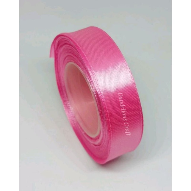 Pita Satin Saten 2,5cm PINK FANTA per rol