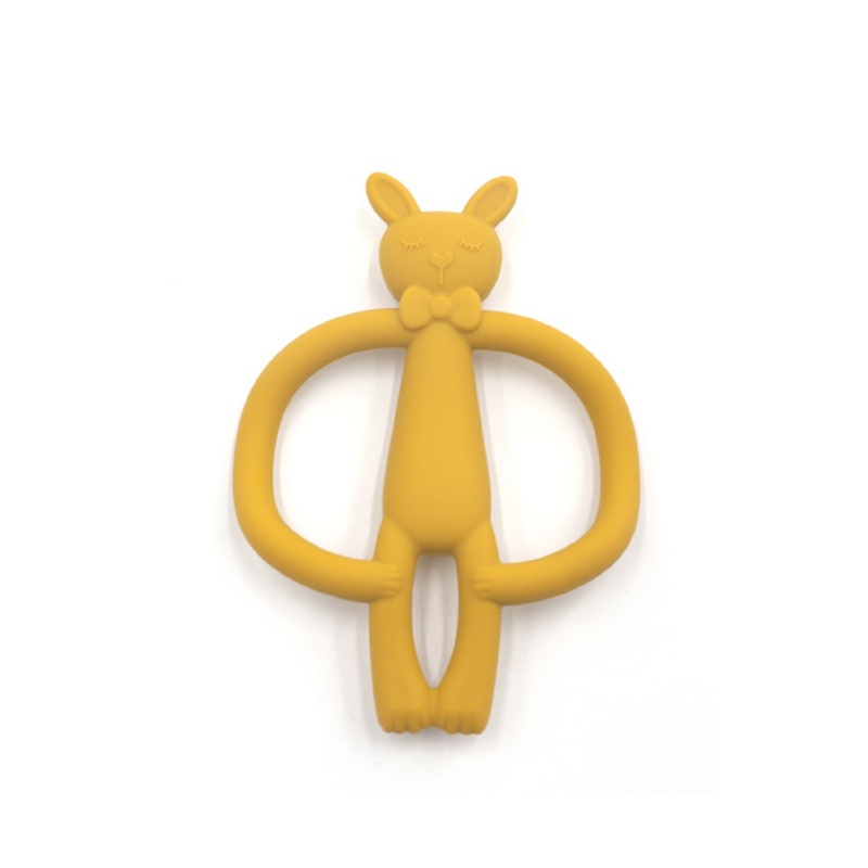 Mary Mainan Teether Bayi Newborn Bentuk Kartun Kelinci Bahan Silikon BPA Free