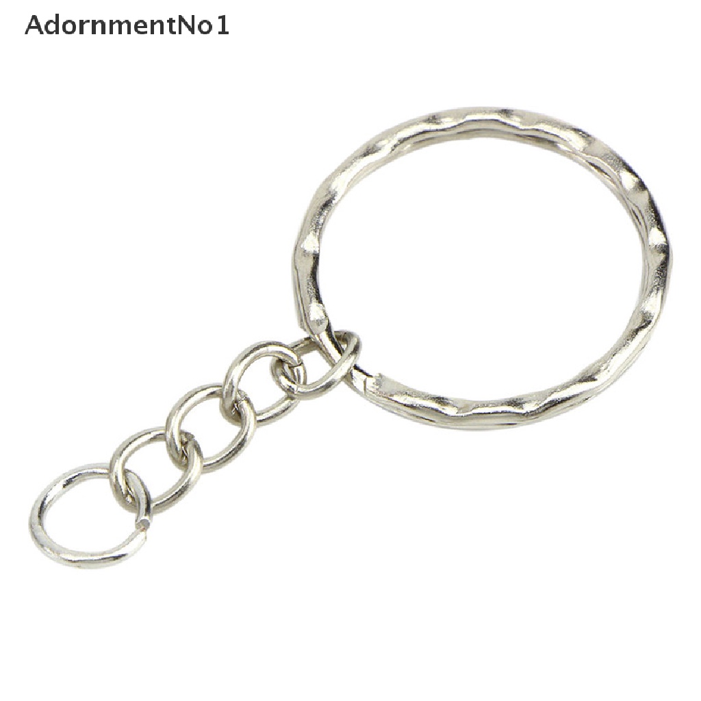 (AdornmentNo1) 50pcs Ring Gantungan Kunci Silver 25mm DIY