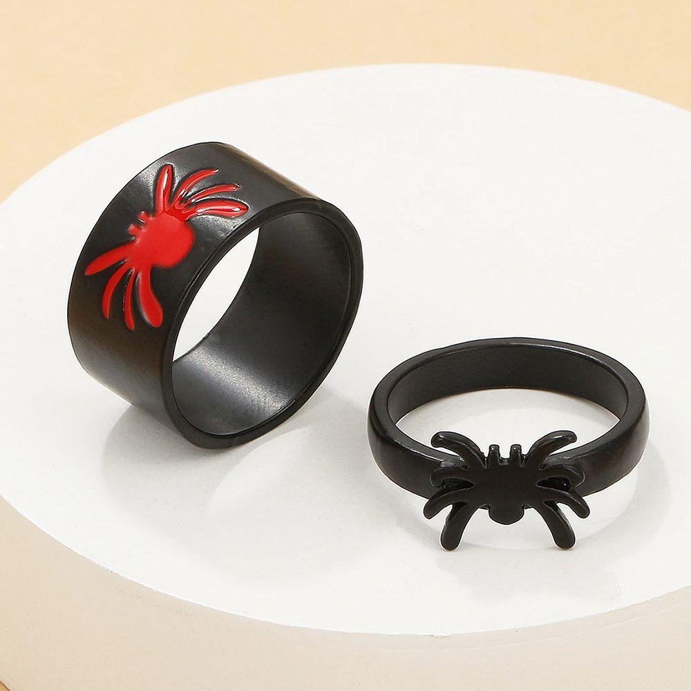 Mxbeauty Spider Cincin Pasangan Kreatif Hadiah Sederhana Hewan Fashion Pria Gaya Korea Ring